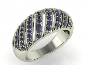 diamond ring for ladies Model do druku 3D