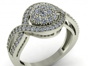 diamond ring for ladies 3D Принт Модель