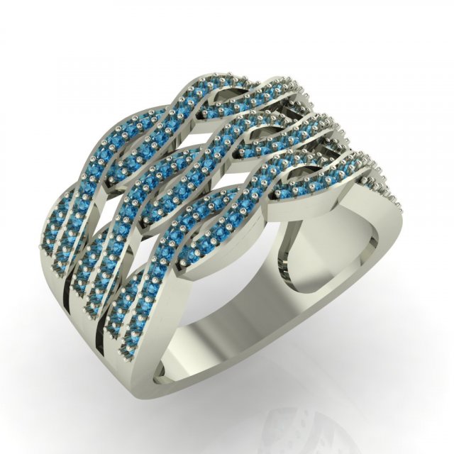 diamond ring for ladies 3D 프린트 모델 .c4d .max .obj .3ds .fbx .stl .blend 