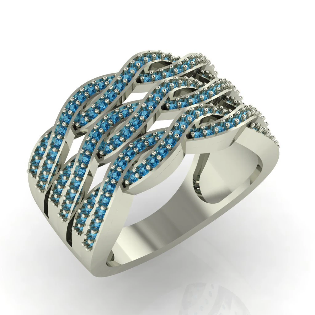 diamond ring for ladies 3D Print Model .c4d .max .obj .3ds .fbx .stl .blend 