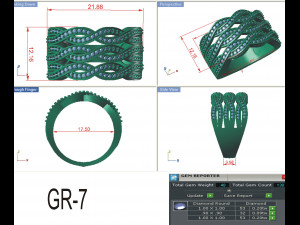 diamond ring for ladies 3D 프린트 모델