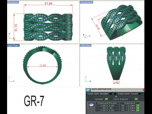 diamond ring for ladies 3D Print Model
