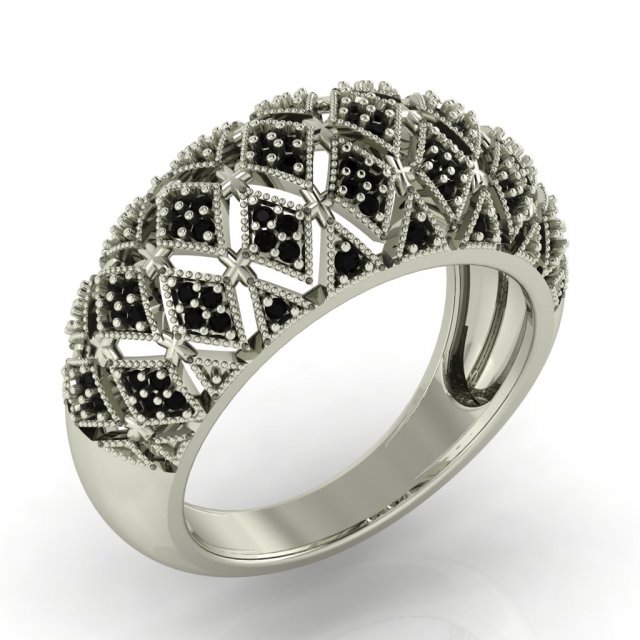 diamond ring for ladies 3D Print Model .c4d .max .obj .3ds .fbx .stl .blend 