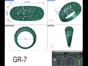 diamond ring for ladies 3D Print Model