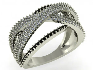 бриллиантовое кольцо для женщин 3D Принт Модель