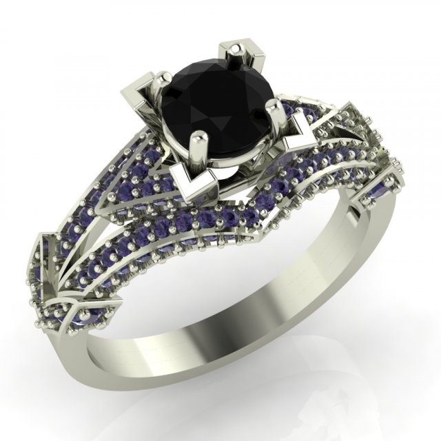 diamond ring for ladies Modelo de Impressão 3D .c4d .max .obj .3ds .fbx .stl .blend 