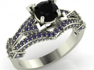 diamond ring for ladies 3D-printmodel