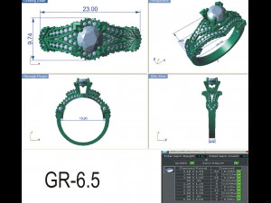 diamond ring for ladies 3D Print Model