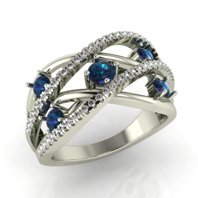 diamond ring for ladies 3D 打印模型 .c4d .max .obj .3ds .fbx .stl .blend 