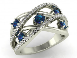 diamond ring for ladies 3D प्रिंट मॉडल