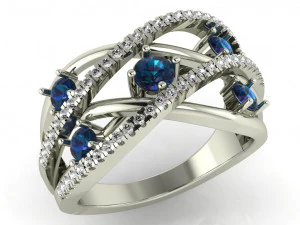 diamond ring for ladies 3D Print Model