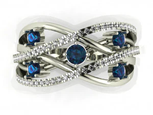 diamond ring for ladies 3D Print Model