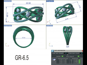 diamond ring for ladies 3D 打印模型