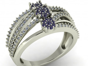 diamond ring for ladies Model do druku 3D