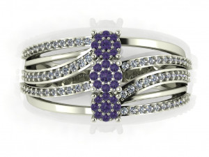 diamond ring for ladies 3D Принт Модель