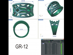 diamond ring for ladies 3D Print Model