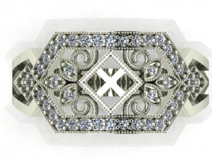 diamond ring for ladies Modèles 3D en vedette