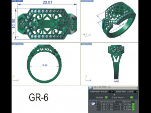 diamond ring for ladies Modèles 3D en vedette