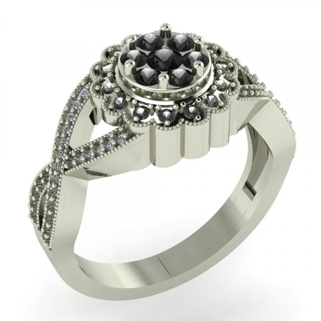 diamond ring for ladies 3D प्रिंट मॉडल .c4d .max .obj .3ds .fbx .stl .blend 