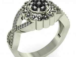 女士钻戒 3D 打印模型