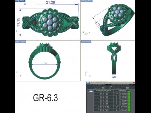 diamond ring for ladies 3D Print Model