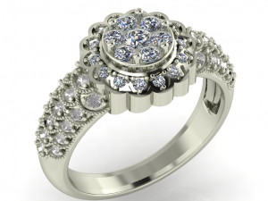 diamond ring for ladies 3D Baskı Modeli