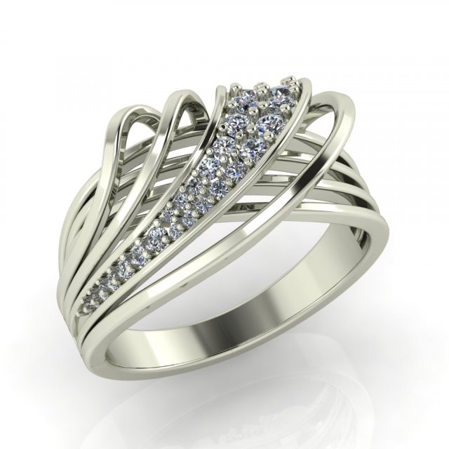 diamond ring for ladies Modelo de Impressão 3D .c4d .max .obj .3ds .fbx .stl .blend 