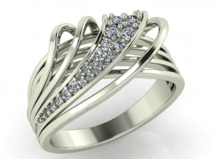 diamond ring for ladies 3D Print Model