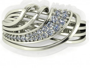 diamond ring for ladies Modelo de Impressão 3D