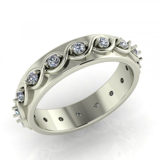 diamond ring for ladies Modelo de Impressão 3D .c4d .max .obj .3ds .fbx .stl .blend 