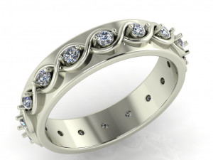 diamond ring for ladies Modelo de Impressão 3D