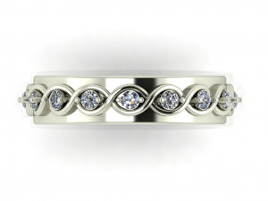 diamond ring for ladies Modelo de Impressão 3D