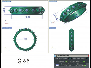 diamond ring for ladies Modelo de Impressão 3D