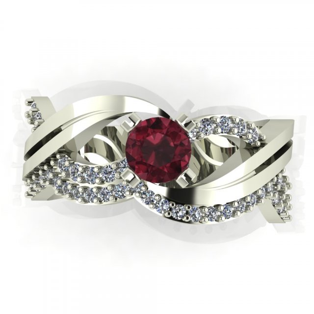 diamond ring for ladies 3D 打印模型 .c4d .max .obj .3ds .fbx .stl .blend