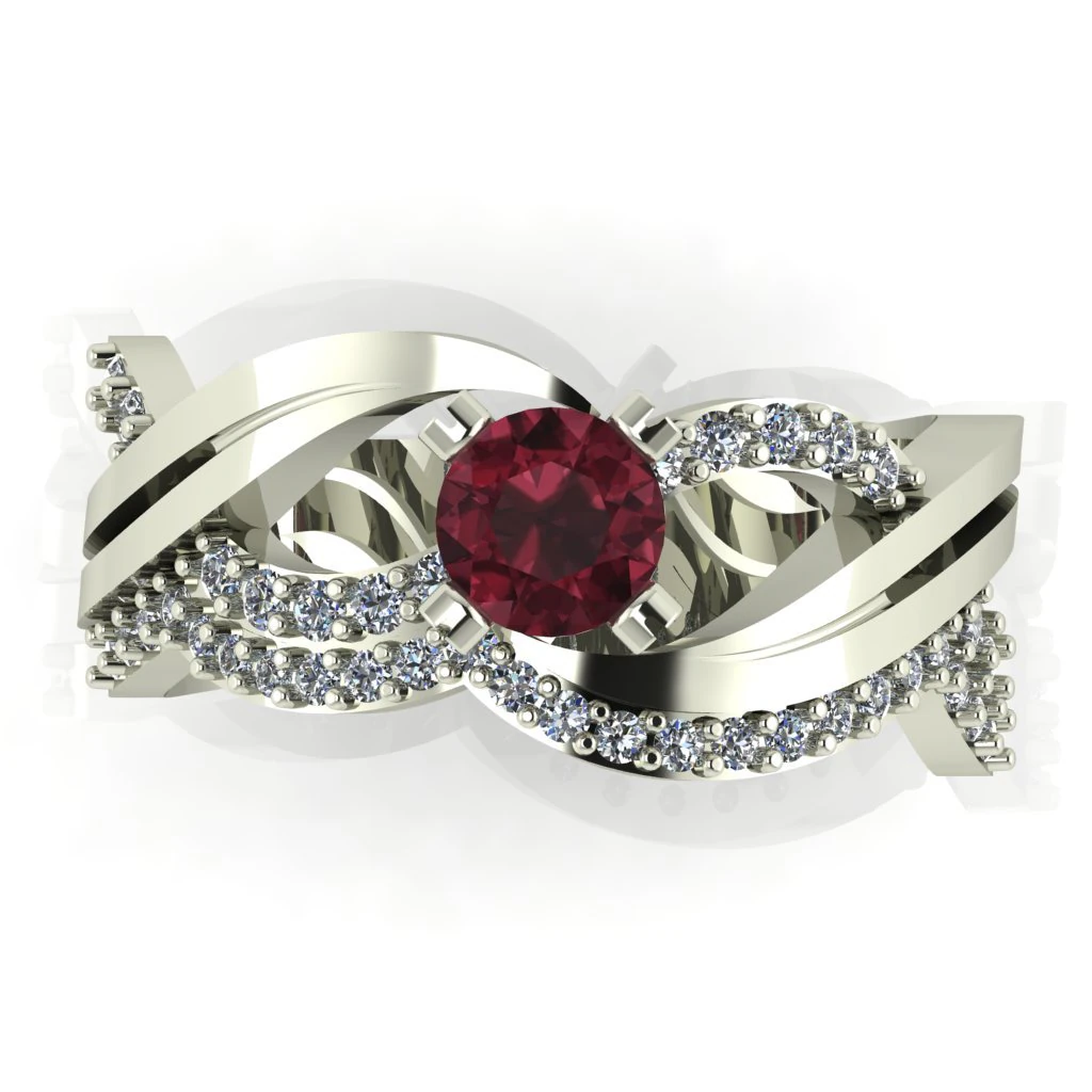 diamond ring for ladies 3D Print Model .c4d .max .obj .3ds .fbx .stl .blend