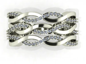 diamond ring for ladies 3D Print Model