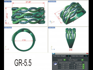 diamond ring for ladies 3Dプリントモデル