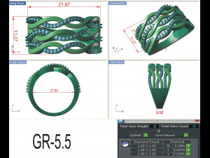 diamond ring for ladies 3D Print Model