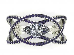diamond ring for ladies 3D 프린트 모델