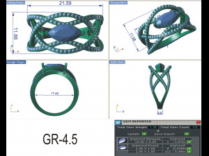 diamond ring for ladies 3D 프린트 모델