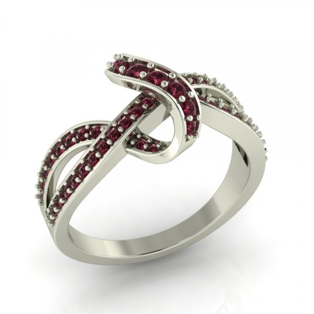 diamond ring for ladies 3D 프린트 모델 .c4d .max .obj .3ds .fbx .stl .blend 