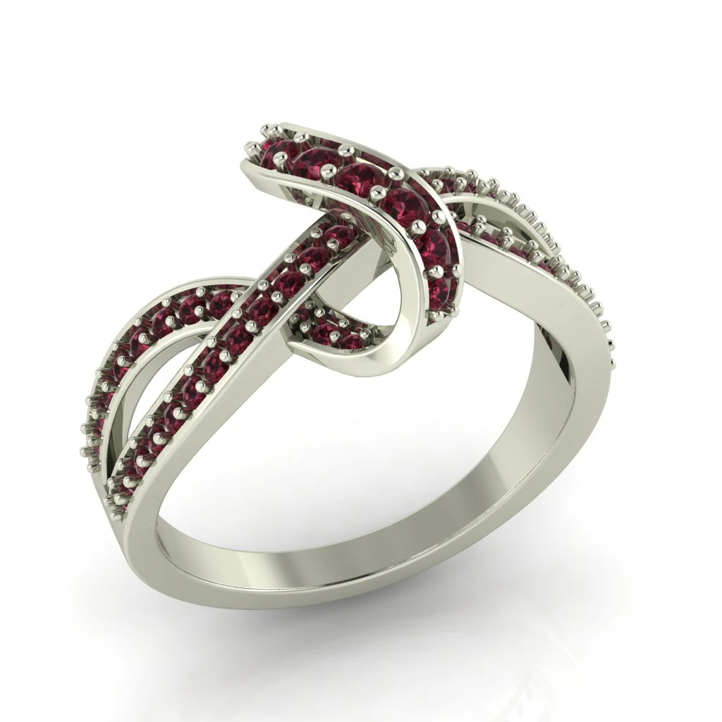 diamond ring for ladies 3D Print Model .c4d .max .obj .3ds .fbx .stl .blend