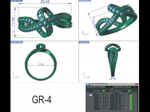 diamond ring for ladies 3D Print Model
