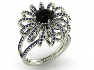 diamond ring for ladies Modello di stampa 3D