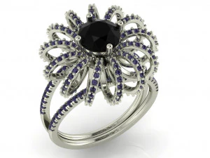 bayanlar için pırlanta yüzük 3D Baskı Modeli