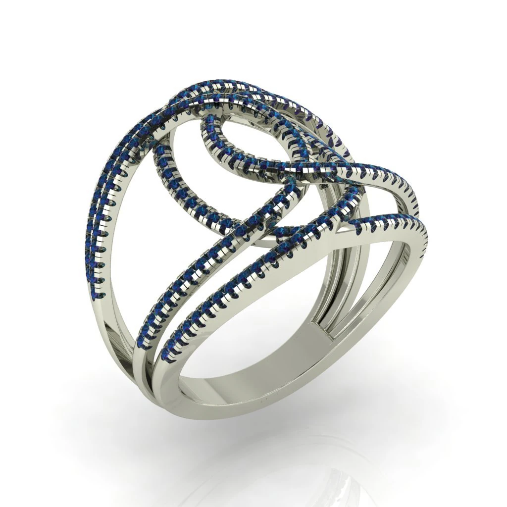 diamond ring for ladies 3D Print Model .c4d .max .obj .3ds .fbx .stl .blend 