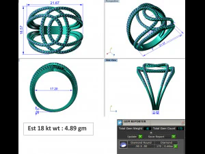 diamond ring for ladies 3D Print Model