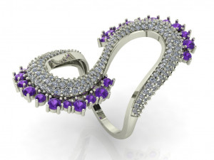 diamond ring for ladies Modelo de Impressão 3D