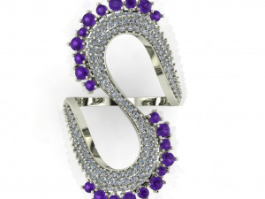 diamond ring for ladies Modelo de Impressão 3D