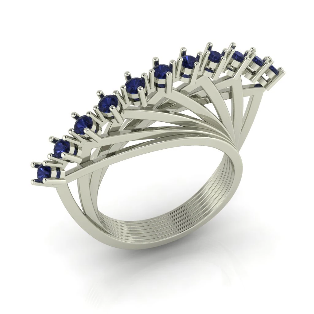 diamond ring for ladies 3D Print Model .c4d .max .obj .3ds .fbx .stl .blend